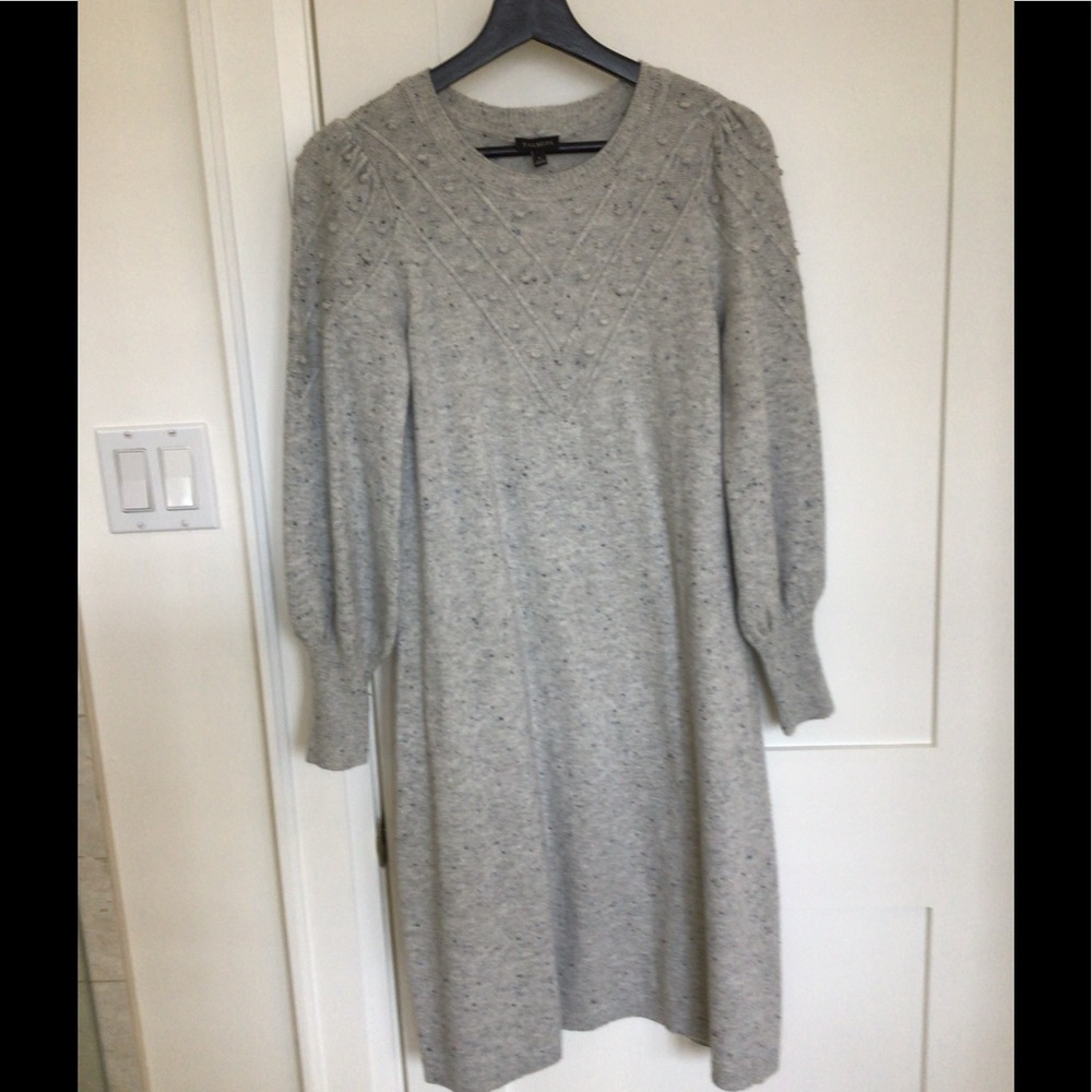 Talbots grey sweater dress